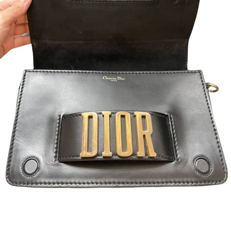 J'adior Flap Leather Black GHW 